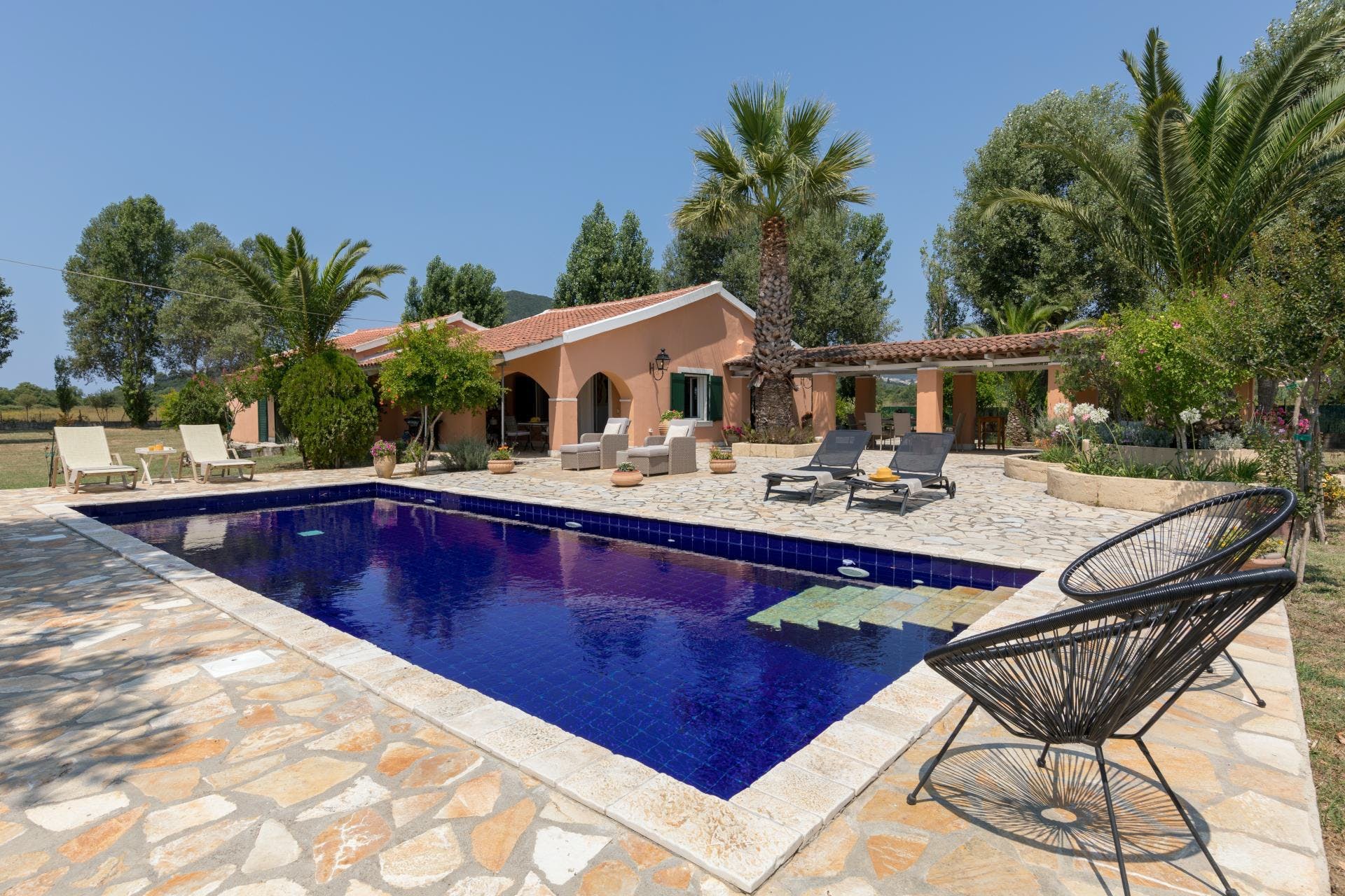 Villa Zephyros Kamini Ermones Corfu: Luxury 3-Bedroom Villa with Private Pool and Sea Views, Corfu