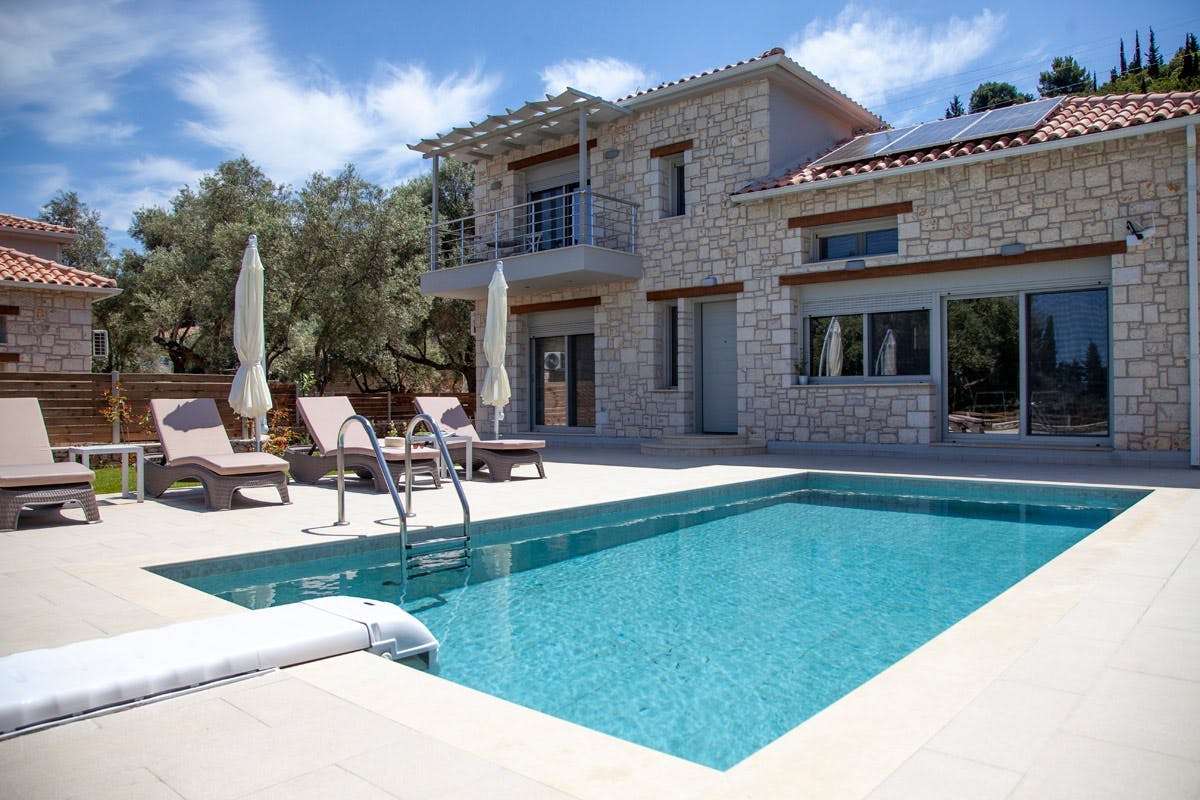 Villa Zephyros Tsoukalades Lefkada 192159: Luxury 3-Bedroom Villa with Private Pool and Sea Views, Lefkada