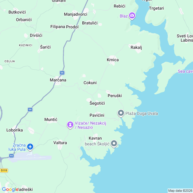 Approximate location