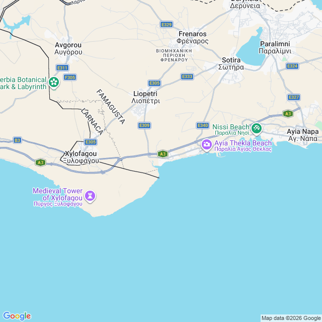 Approximate location