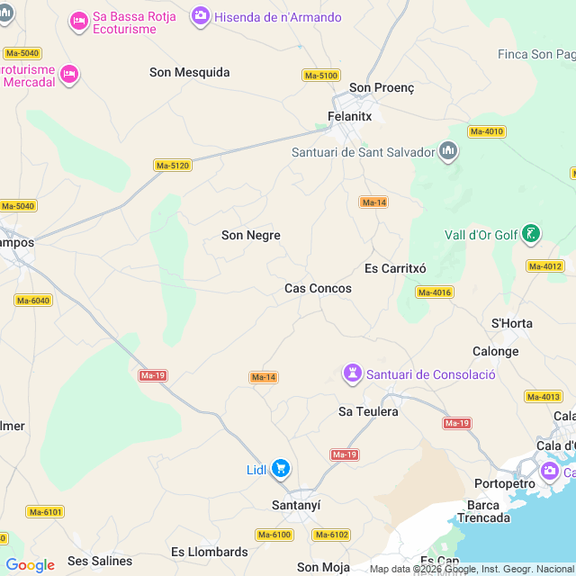 Approximate location