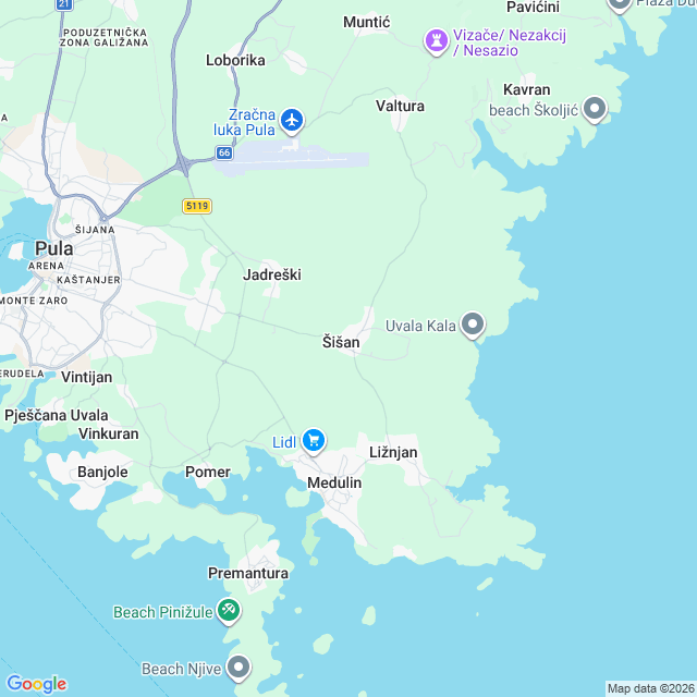 Approximate location