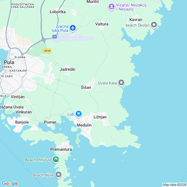 Approximate location