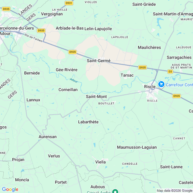 Approximate location