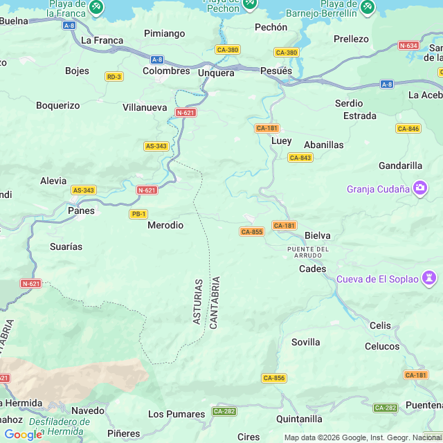 Approximate location