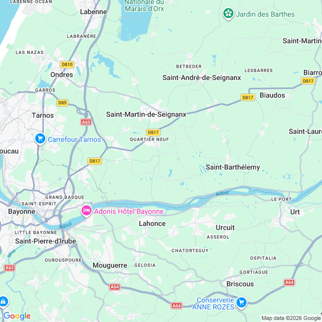 Approximate location